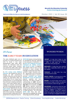 QEDpress Newsletter October 2023 | Vol – 2 | Issue – 3